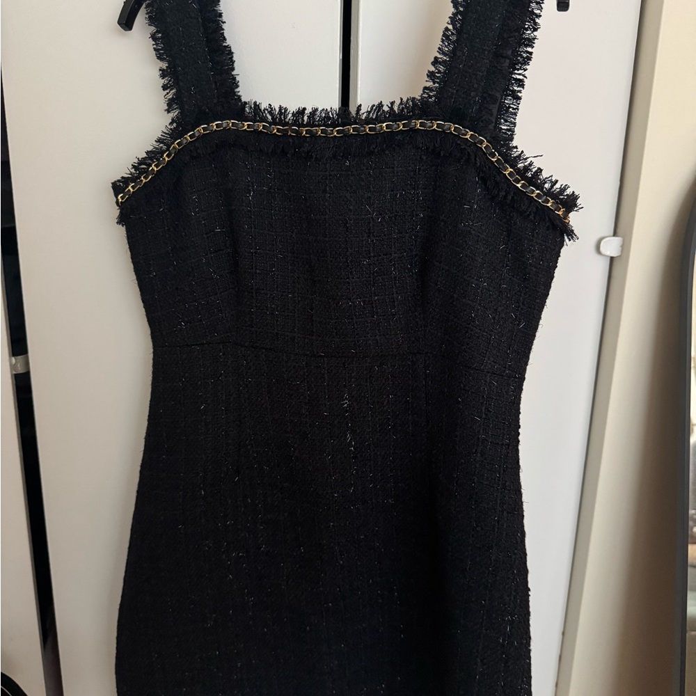 NWT WCONCEPT  Sincethen Lois Tweed Mini Dress Black size medium